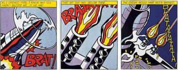 Roy Lichtenstein Litho,s"As I opened Fire"Tryptich"Stedelijk beschikbaar voor biedingen