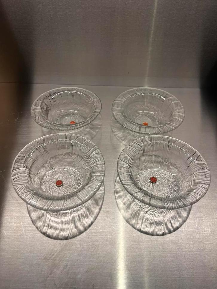 Ijscoupes - vintage - 4x, Antiek en Kunst, Antiek | Glas en Kristal, Ophalen of Verzenden