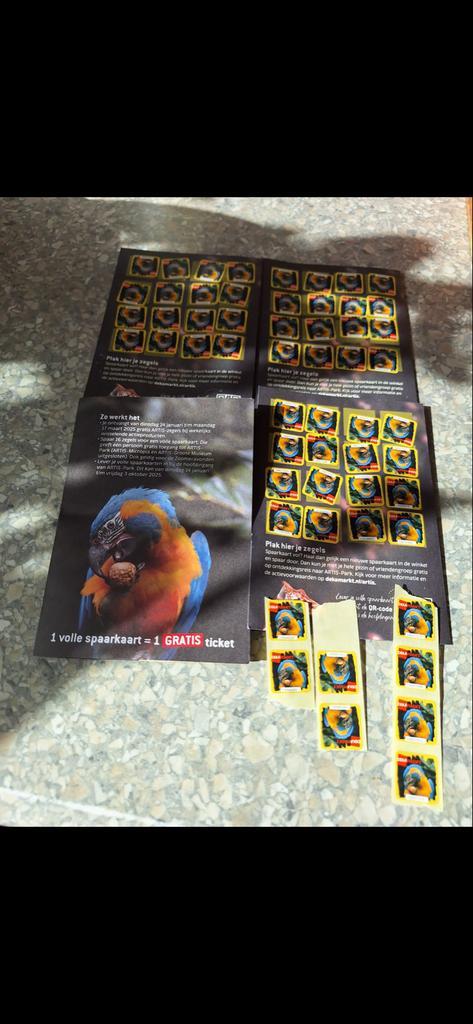 Artis kaarten 3 stuks, Tickets en Kaartjes, Kortingen en Cadeaubonnen, Eén persoon, Kortingsbon