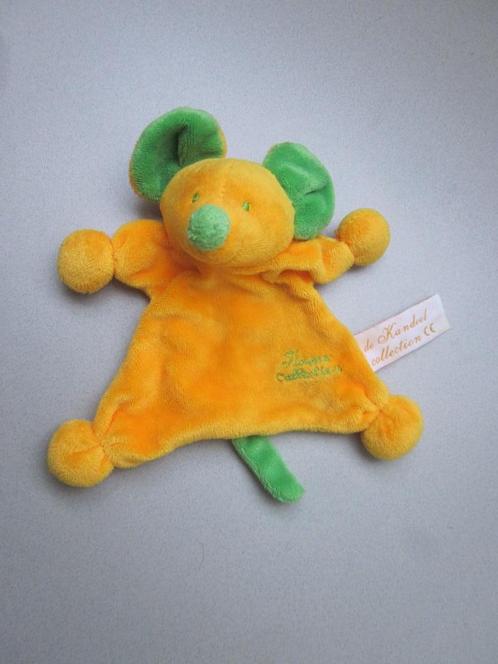 Tiamo de Kandeel Collection oranje/groen pluche knuffel muis, Kinderen en Baby's, Speelgoed | Knuffels en Pluche, Nieuw, Overige typen