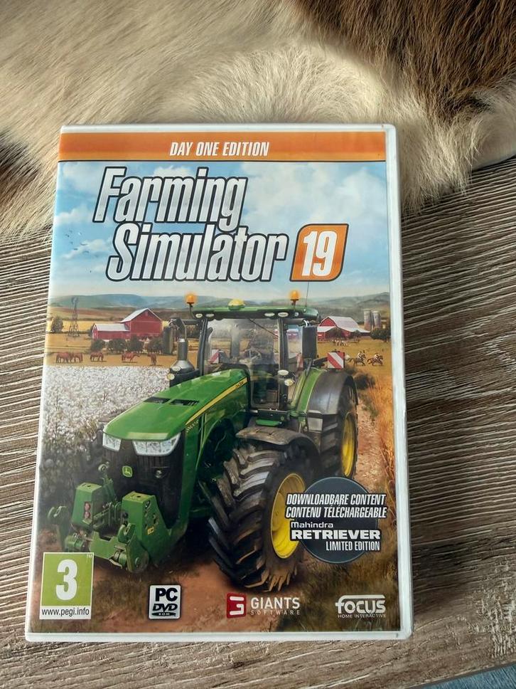 Farming Simulator 19 - PC, Spelcomputers en Games, Games | Pc, Gebruikt, Simulatie, 1 speler, Vanaf 3 jaar, Online, Ophalen