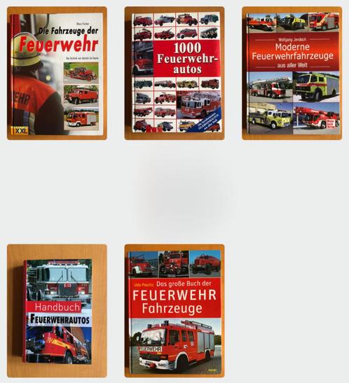 Partij 5 Feuerwehr boeken, Boeken, Vervoer en Transport, Gelezen, Vrachtwagen, Ophalen