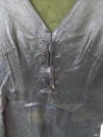 Lederen overgooier donkergroen, Kleding | Dames, Grote Maten, Ophalen of Verzenden, Gedragen, Groen