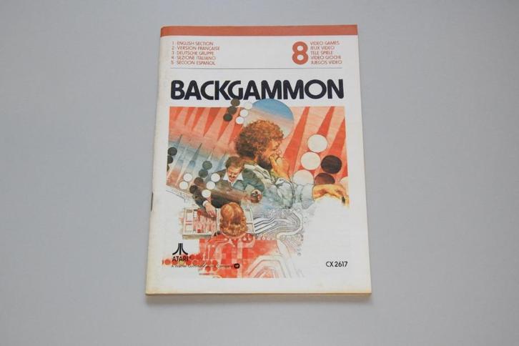 Atari 2600 : Backgammon (alleen Handleiding), Spelcomputers en Games, Games | Atari, Zo goed als nieuw, Atari 2600, Ophalen of Verzenden