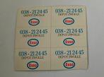 Stickertjes Esso depot Zwolle, Ophalen of Verzenden, Nieuw, Bedrijf of Vereniging