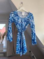 Jurk wit met blauw maat s hippie, Ophalen of Verzenden, Zo goed als nieuw, Maat 36 (S), Carnaval