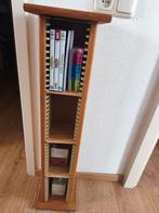 Cd rek 93 centimeter hoog eiken, Ophalen of Verzenden, Hout, Cd's