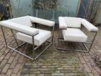 2x Spectrum Roderick Vos Fauteuil model Metropolis, Ophalen, Gebruikt, 100 tot 125 cm, Leer
