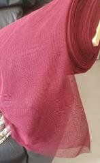 Nieuw, bordeau stof, soepel, gaas design, Overige materialen, Ophalen of Verzenden, 30 tot 120 cm, Rood