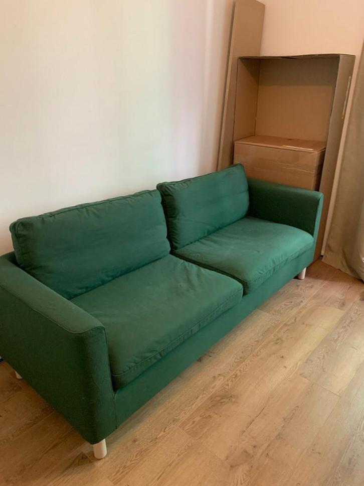 3-seater sofa IKEA Parup (green), Huis en Inrichting, Banken | Sofa's en Chaises Longues, Zo goed als nieuw, Driepersoons, 200 tot 250 cm