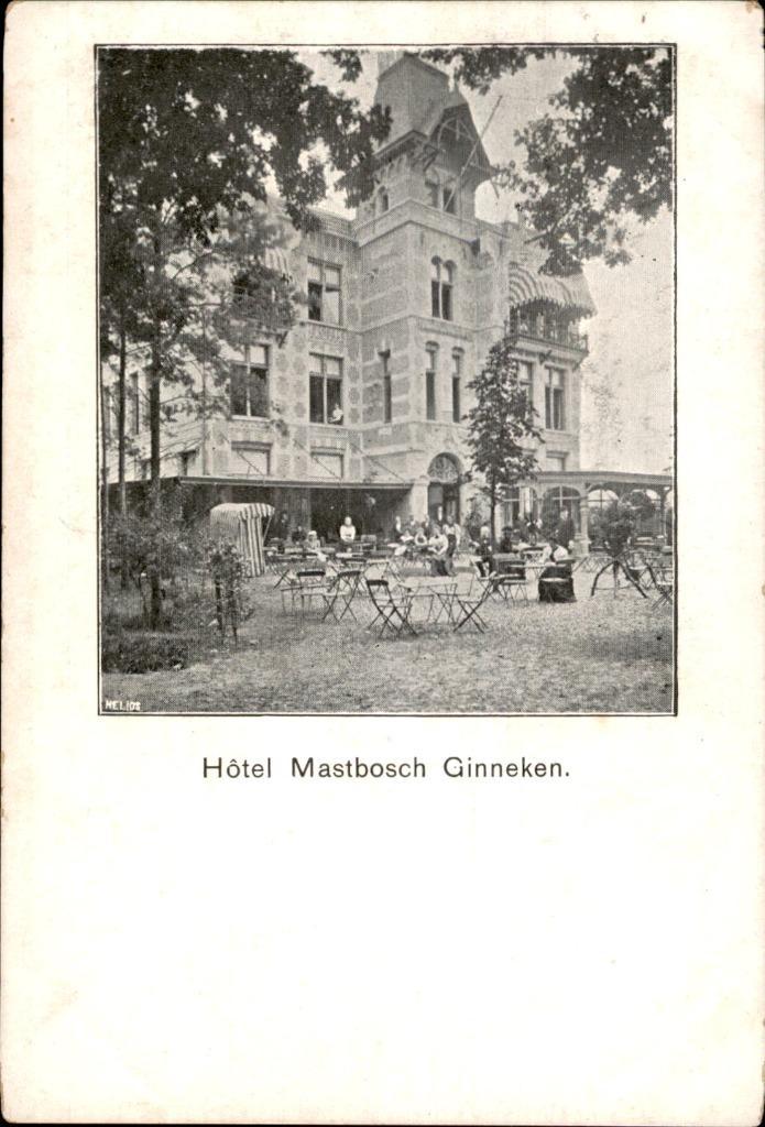 Ginneken Hotel Mastbosch vóór 1906, Verzamelen, Ansichtkaarten | Nederland, Ongelopen, Noord-Brabant, Voor 1920, Verzenden