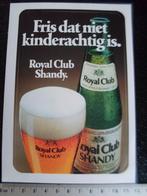 sticker Royal Club Shandy fris dat niet kinderachtig is, Verzamelen, Verzenden, Zo goed als nieuw, Merk