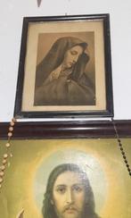 Schilderij Maria , achter glas, Antiek en Kunst, Kunst | Schilderijen | Klassiek, Ophalen