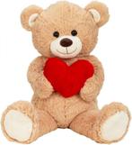XL knuffel met hart, moederdag cadeau, knuffel beer, Ophalen of Verzenden, Nieuw, Beer
