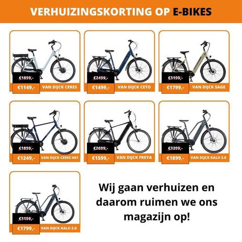 Mega verhuizing sale . Nieuw Ebike’s met echte korting, Fietsen en Brommers, Elektrische fietsen, Nieuw, Overige merken, 51 tot 55 cm