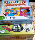 Levensweg en bluffen leeftijd 8jaar voor 2 tot 4 spelers, Een of twee spelers, Ophalen of Verzenden, Zo goed als nieuw
