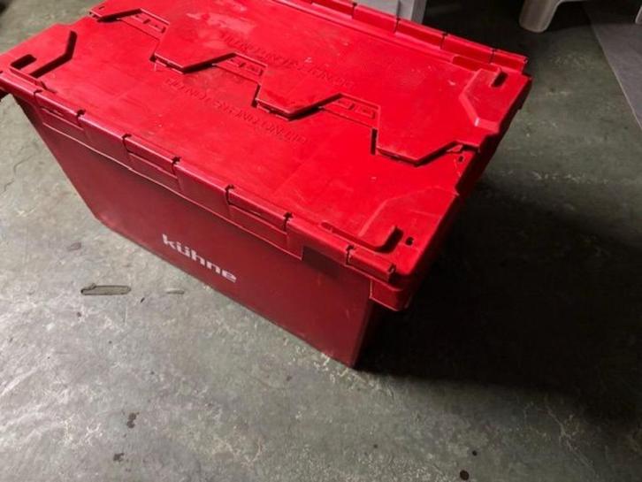 grote krat met scharnierend deksel, Doe-het-zelf en Verbouw, Kratten en Dozen, Gebruikt, Krat, 50 cm of meer, 60 cm of meer, Ophalen
