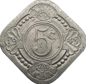 Nederland 5 cent 1943 beschikbaar voor biedingen