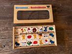 Memory en domino houten spel boerderij, Ophalen of Verzenden, Gebruikt