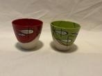 Design Set van 2 Basakt Pottery Cappuchino mokjes met vissen, Ophalen, Gebruikt, Keramiek, Overige stijlen
