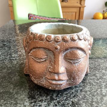 Plantpot, bloempot, Boeddha, rood goud, brons beschikbaar voor biedingen
