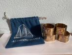 4 Vintage servetringen met opbergtasje, Ophalen of Verzenden, Zo goed als nieuw