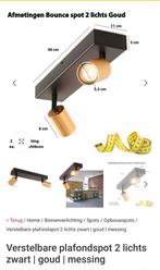 Masterlight Bounce Plafondspot 2-lichts Nieuw, Huis en Inrichting, ., Nieuw, Ophalen of Verzenden, Masterlight