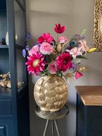 Echt een plaatje Luxe vaas Schild met Luxe Zijden bloemen, Huis en Inrichting, Ophalen of Verzenden, Nieuw