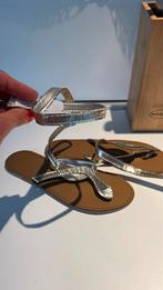 Gouden slippers maat 41 nieuw, Ophalen of Verzenden, Zo goed als nieuw, Overige kleuren