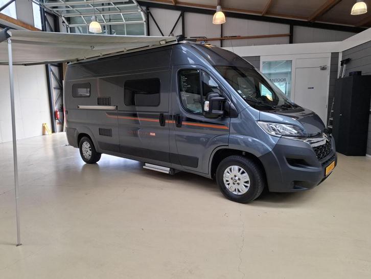 2019 Pössl Globecar 600 PLUS 160PK Dwarsbed Trekhaa, Caravans en Kamperen, Campers, Bedrijf, tot en met 3, Buscamper of Camperbus