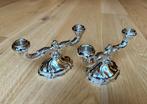 2 prachtige zilveren kandelaars Dresdner Barock (nieuwstaat), Antiek en Kunst, Antiek | Goud en Zilver, Ophalen of Verzenden, Zilver