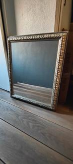 Spiegel met zilverkleurige lijst, Antiek en Kunst, Antiek | Spiegels, Minder dan 100 cm, Ophalen