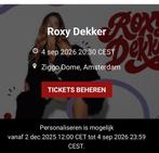 Roxy dekker 2   kaartjes ziggo dome, Tickets en Kaartjes, Twee personen, September