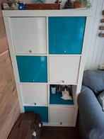 Ikea Kallax kast met 8 deurtjes, Ophalen, Overige materialen, 100 tot 150 cm, 100 tot 150 cm