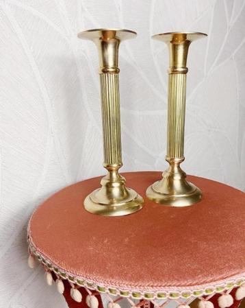 Set messing kandelaren beschikbaar voor biedingen