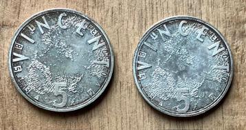 2 zilveren 5 euro munten 2003 ( Vincent van Gogh Vijfje ) beschikbaar voor biedingen