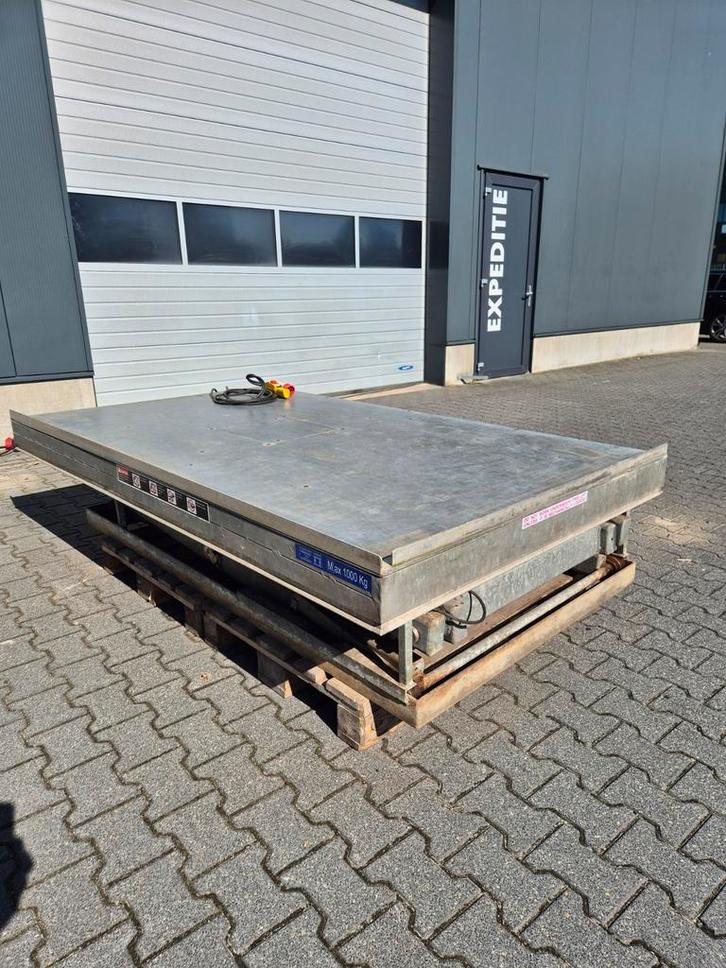 Bolzoni RVS heftafel, Doe-het-zelf en Verbouw, Bouwliften, Gebruikt, Ophalen