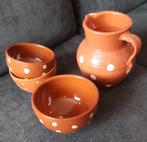 Franse keramische kommen en kan, Ophalen of Verzenden