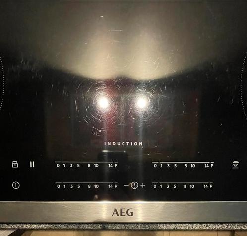 Inductiekookplaat AEG ikb84401xb 1 print defect, Witgoed en Apparatuur, Kookplaten, Gebruikt, Inbouw, Inductie, 4 kookzones, Ophalen