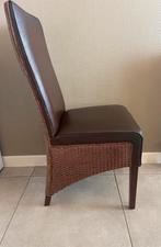 Eettafel + 6 Lloyd Loom Stoelen, Huis en Inrichting, Tafels | Eettafels, Ophalen, Gebruikt, 50 tot 100 cm, Vijf personen of meer