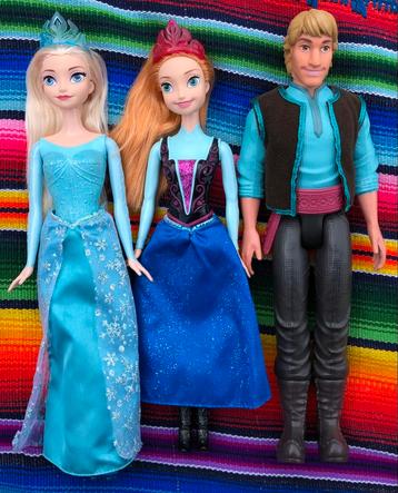 Frozen Poppen Set - Elsa, Anna & Kristoff beschikbaar voor biedingen
