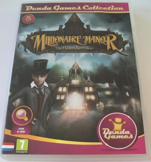 PC Game *** MILLIONAIRE MANOR *** The Hidden Object Show 3, Spelcomputers en Games, Games | Pc, Zo goed als nieuw, Puzzel en Educatief