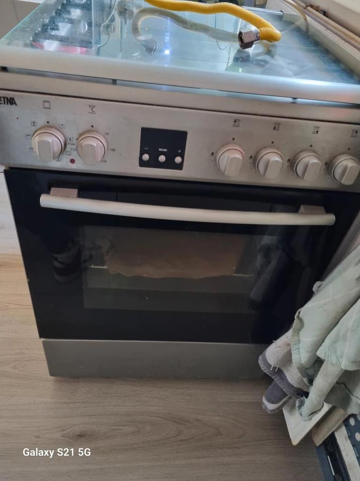 Etna Gasfornuis met Oven (Defect), Witgoed en Apparatuur, Ovens, Niet werkend, Vrijstaand, Oven, Ophalen of Verzenden