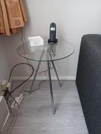 Set van 2 glazen bijzettafeltjes – stijlvol & luchtig design, Huis en Inrichting, Tafels | Bijzettafels, Minder dan 55 cm, Gebruikt