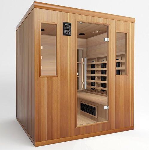 Luxe combi sauna 4/6 persoons, Sport en Fitness, Sauna, Gebruikt, Complete sauna, Ophalen