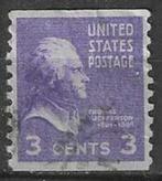 USA 1938 - Yvert 372aV - Thomas Jefferson. (ST), Postzegels en Munten, Postzegels | Amerika, Verzenden, Gestempeld, Noord-Amerika