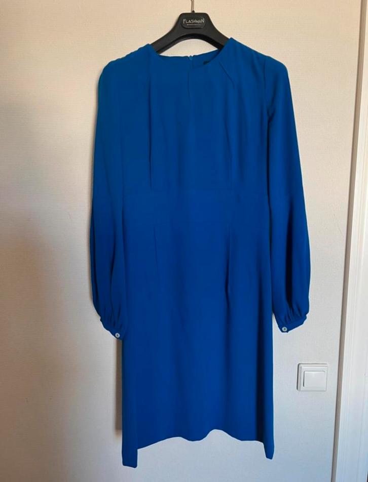 LaDress Maria Kobaltblauwe jurk maat S, Kleding | Dames, Jurken, Zo goed als nieuw, Maat 36 (S), Blauw, Boven de knie, Ophalen of Verzenden