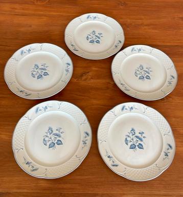 5 Villeroy & Boch Val Bleu dinerborden beschikbaar voor biedingen