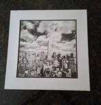 Schilderij zwart/wit New York, Minder dan 50 cm, Ophalen of Verzenden, Zo goed als nieuw, Schilderij