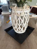 Windlicht, Ophalen of Verzenden, Zo goed als nieuw, Wit, Hout